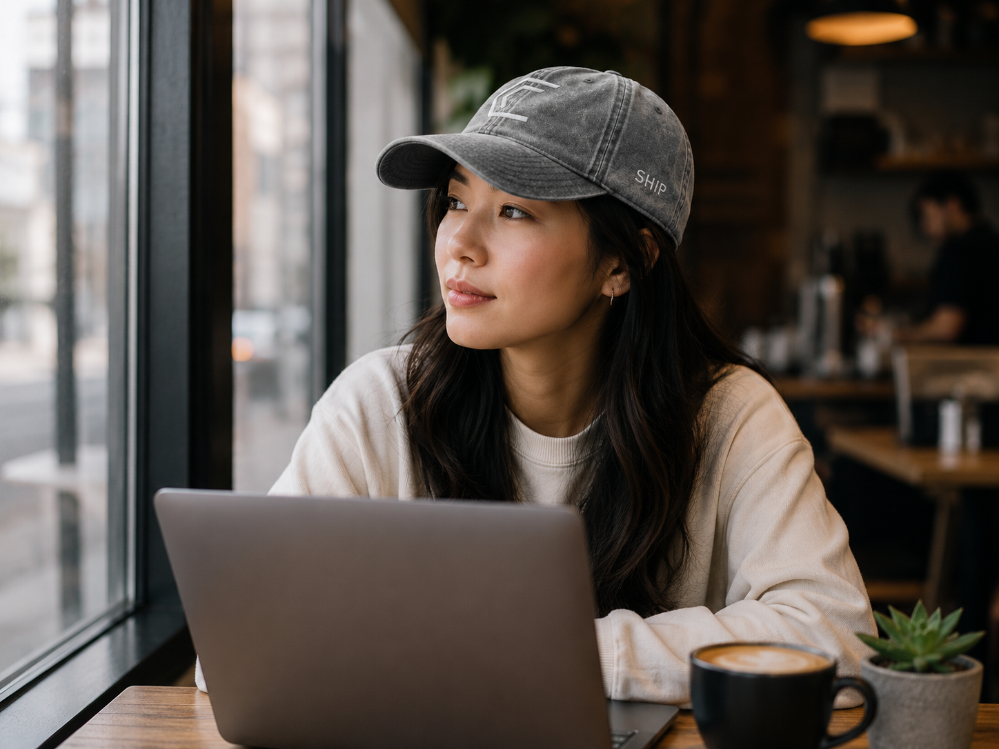 Developer wearing CompileBuilt cap in the wild